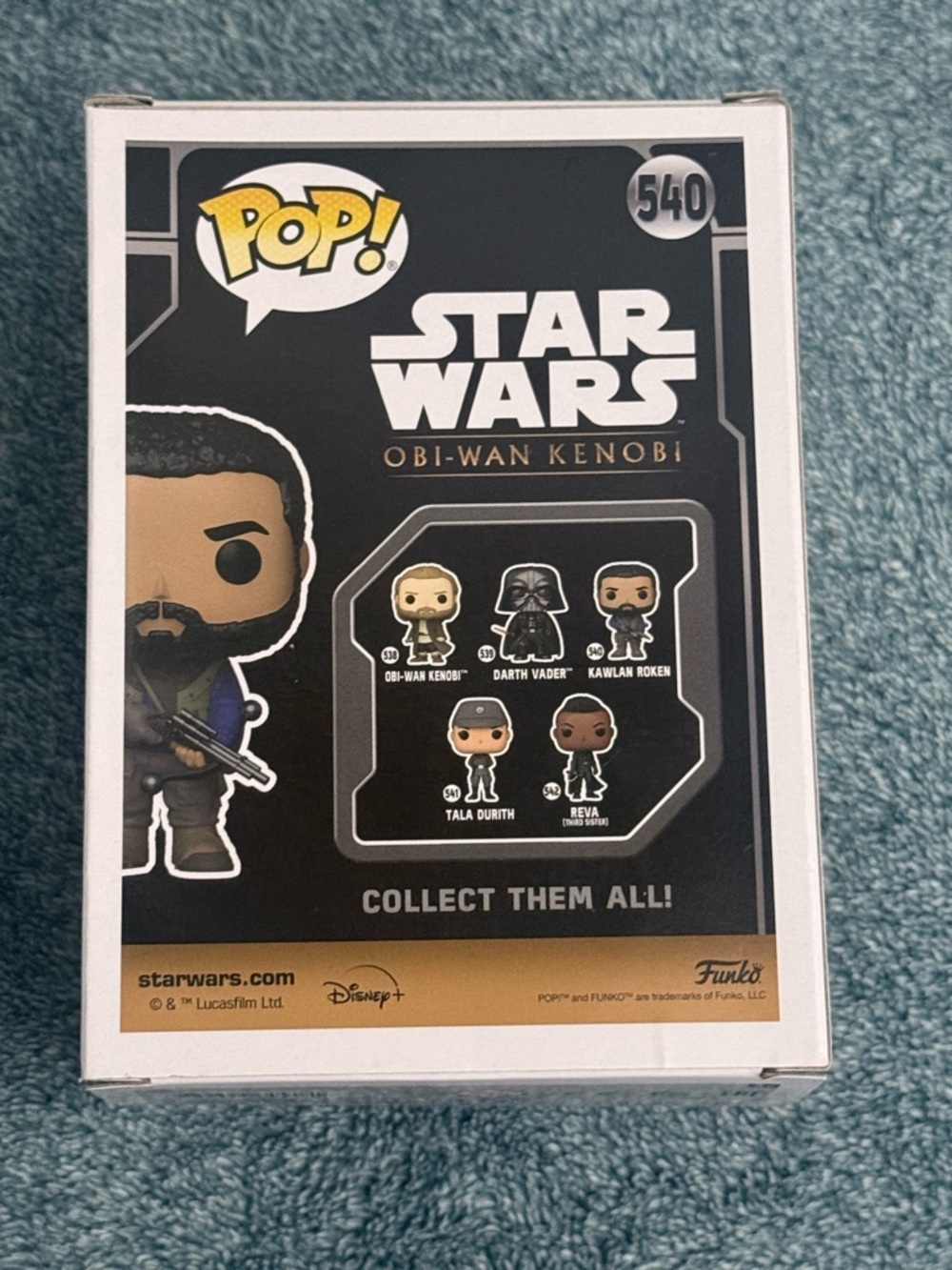 Funko Pop! Star Wars Obi-Wan Kenobi Figure - Black, Brown, Beige, Gold - Picture 3 of 4